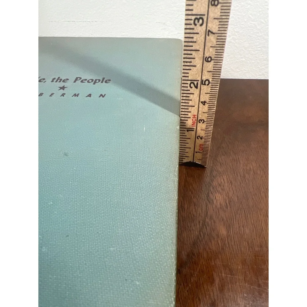 Harper We the People Leo Huberman Cloth Hardcover 1940's Vintage History Book